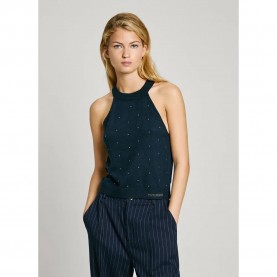 тениска,дамски,тениски,pepe,jeans,halo,sleeveless,t,shirt,dulwich,blue,(blue)