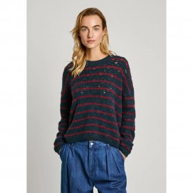 блуза,дамски,пуловери,дамски,плетени,дрехи,pepe,jeans,heven,sweater,blue