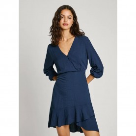 рокля,дамски,поли,и,рокли,pepe,jeans,kendall,long,sleeve,short,dress,blue,(dulwich,blue)