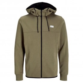блуза,мъжки,пуловери,jack,&,jones,air,full,zip,sweatshirt,green,(smokey,olive)
