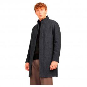Палто Jack & jones Blawilson coat - Black (Black / Structure) палто,мъжки,якета,jack,&,jones,blawilson,coat,black,(black,structure)