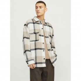 карирана,риза,мъжки,якета,jack,&,jones,bradley,ollie,overshirt,crockery,checks,(grey)