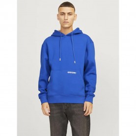 Суичър Jack & jones Legacy hoodie - Blue (Nautical Blue / Moonbeam) суичър,мъжки,пуловери,jack,&,jones,legacy,hoodie,blue,(nautical,blue,moonbeam)