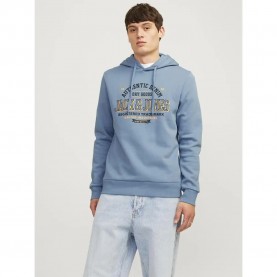 Суичър Jack & jones Logo 2 Col hoodie - Blue (Mountain Spring) суичър,мъжки,пуловери,jack,&,jones,logo,2,col,hoodie,blue,(mountain,spring)