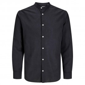риза,с,дълъг,ръкав,мъжки,ризи,jack,&,jones,breeze,band,sn,plus,long,sleeve,shirt,black,(black)