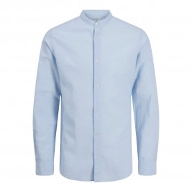 риза,с,дълъг,ръкав,мъжки,ризи,jack,&,jones,breeze,band,sn,plus,long,sleeve,shirt,chambray,blue,(blue)