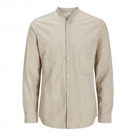 риза,с,дълъг,ръкав,мъжки,ризи,jack,&,jones,breeze,band,sn,plus,long,sleeve,shirt,beige,(crockery)