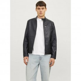 яке,мъжки,якета,jack,&,jones,dylan,biker,leather,jacket,black