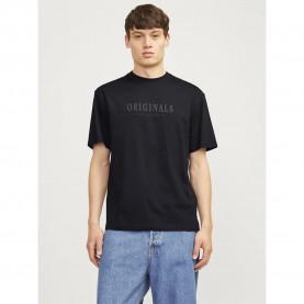 Тениска Jack & jones Frederiksberg short sleeve T-shirt - Black (Black) тениска,мъжки,тениски,jack,&,jones,frederiksberg,short,sleeve,t,shirt,black,(black)