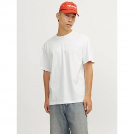 Тениска Jack & jones Frederiksberg short sleeve T-shirt - White (Bright White) тениска,мъжки,тениски,jack,&,jones,frederiksberg,short,sleeve,t,shirt,white,(bright,white)