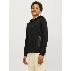 блуза,детски,блузи,jack,&,jones,fusion,full,zip,sweatshirt,black