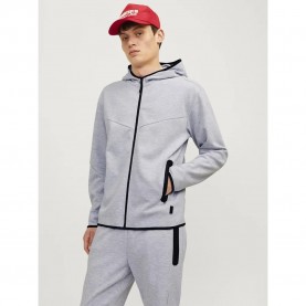 блуза,мъжки,пуловери,jack,&,jones,fusion,full,zip,sweatshirt,grey,(light,grey,melange,new,lgm)