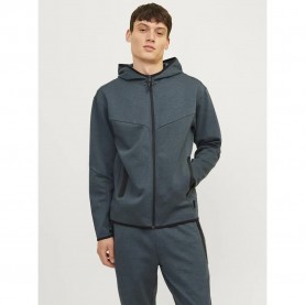 сако,мъжки,пуловери,jack,&,jones,fusion,full,zip,sweatshirt,navy,blazer,melangã‰,(blue)