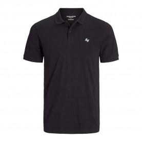 блуза,с,къс,ръкав,мъжки,блузи,с,яка,jack,&,jones,jersey,logo,short,sleeve,polo,black