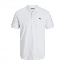 блуза,с,къс,ръкав,мъжки,блузи,с,яка,jack,&,jones,jersey,logo,short,sleeve,polo,white,(white)
