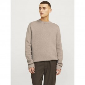 блуза,мъжки,пуловери,jack,&,jones,milano,stitch,sweater,greige,melange,(beige)