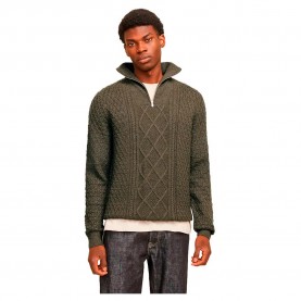 блуза,мъжки,пуловери,jack,&,jones,north,half,zip,sweater,green,(olive,night,melange)