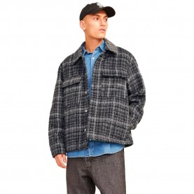 карирана,риза,мъжки,якета,jack,&,jones,ontario,overshirt,grey,(black,check)
