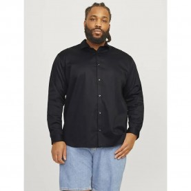 риза,с,дълъг,ръкав,мъжки,ризи,jack,&,jones,prparma,plus,long,sleeve,shirt,black