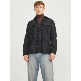 карирана,риза,мъжки,якета,jack,&,jones,raymond,melange,check,overshirt,black