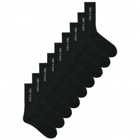 чорапи,мъжки,чорапи,jack,&,jones,regen,tennis,socks,9,pairs,black,(black,*9,vertical,logo)