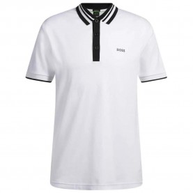 мъжки,блузи,с,яка,boss,paule,tape,short,sleeve,polo,white