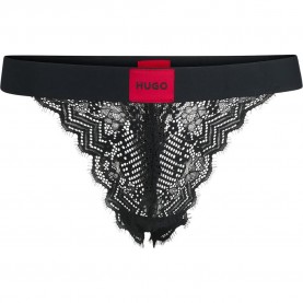 дамско,бельо,дамски,бикини,и,танкини,hugo,rl,lace,thong,black,(black)