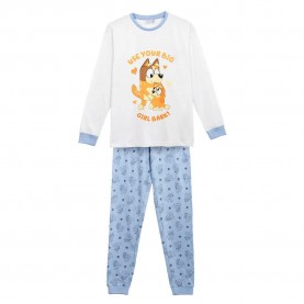 тениска,дамски,пижами,cerdá,bluey,long,sleeve,pyjama,t,shirt,white,(blue)