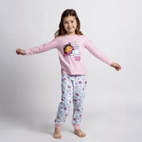 Пижама Universal studios Single jersey gabby´s dollhouse long sleeve pyjama - Pink (Pink) пижама,детски,пижами,universal,studios,single,jersey,gabby´s,dollhouse,long,sleeve,pyjama,pink,(pink)
