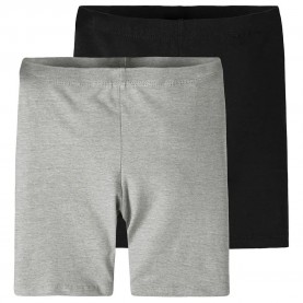 детски,клинове,name,it,vivian,solid,short,leggings,2,units,black,grey,(black,grey,melange)