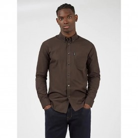 риза,с,дълъг,ръкав,мъжки,ризи,ben,sherman,gingham,long,sleeve,shirt,brown