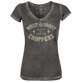 тениска,дамски,тениски,west,coast,choppers,short,sleeve,t,shirt,grey