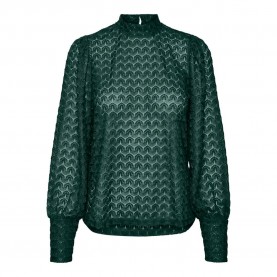 дамски,блузи,дамски,ризи,vero,moda,becca,long,sleeve,blouse,pine,grove,(green)