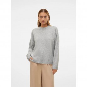 блуза,дамски,пуловери,дамски,плетени,дрехи,vero,moda,boom,sweater,light,grey,melange,(grey)