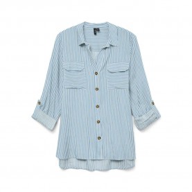 риза,с,дълъг,ръкав,дамски,блузи,дамски,ризи,vero,moda,bumpy,long,sleeve,shirt,airy,blue,snow,white,(blue)