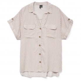 риза,с,къс,ръкав,дамски,блузи,дамски,ризи,vero,moda,bumpy,short,sleeve,shirt,nostalgia,rose,snow,white,(beige)