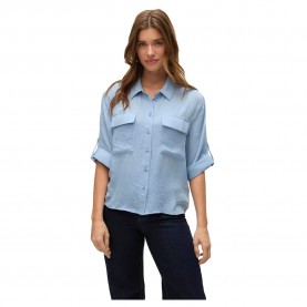 дамски,блузи,дамски,ризи,vero,moda,fabiana,3,4,sleeve,shirt,blue,(dusty,blue)