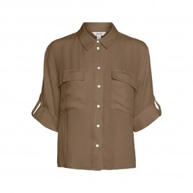 дамски,блузи,дамски,ризи,vero,moda,fabiana,3,4,sleeve,shirt,otter,(brown)