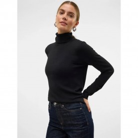 блуза,дамски,пуловери,дамски,плетени,дрехи,vero,moda,iris,high,neck,sweater,black,(black)