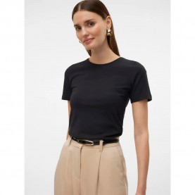 тениска,дамски,тениски,vero,moda,lulu,short,sleeve,t,shirt,black