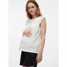 дамски,блузи,дамски,ризи,vero,moda,memily,gathering,maternity,sleeveless,blouse,white,(snow,white)