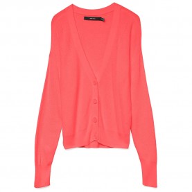 жилетка,дамски,пуловери,дамски,плетени,дрехи,vero,moda,newlexsun,cardigan,orange,(dubarry)