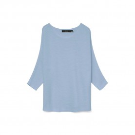 блуза,дамски,пуловери,дамски,плетени,дрехи,vero,moda,nora,3,4,sweater,cashmere,blue,(blue)