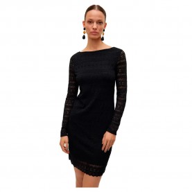 рокля,дамски,поли,и,рокли,vero,moda,zoe,2,way,long,sleeve,dress,black,(black)