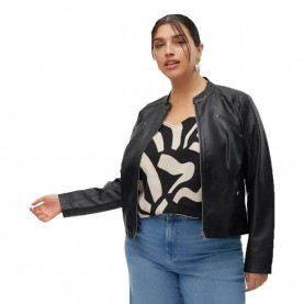 яке,дамски,якета,и,палта,vero,moda,curve,cfavodona,leather,jacket,black,(black)