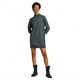рокля,дамски,поли,и,рокли,pepe,jeans,hazel,long,sleeve,short,dress,grey,(dark,grey,marl)