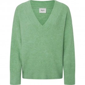 Блуза Pepe jeans Irma v neck sweater - Green (Light Green) блуза,дамски,пуловери,дамски,плетени,дрехи,pepe,jeans,irma,v,neck,sweater,green,(light,green)