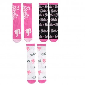 чорапи,мъжки,чорапи,дамски,чорапи,barbie,barbie,socks,3,pairs,pink,(multicolor)