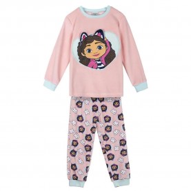 Пижама Universal studios Fleece applications gabby´s dollhouse long sleeve pyjama - Pink (Pink) пижама,детски,пижами,universal,studios,fleece,applications,gabby´s,dollhouse,long,sleeve,pyjama,pink,(pink)