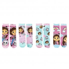 Чорапи Cerdá Gabby´s dollhouse socks 4 pairs - Pink (Multicolor) чорапи,мъжки,чорапи,дамски,чорапи,cerdá,gabby´s,dollhouse,socks,4,pairs,pink,(multicolor)